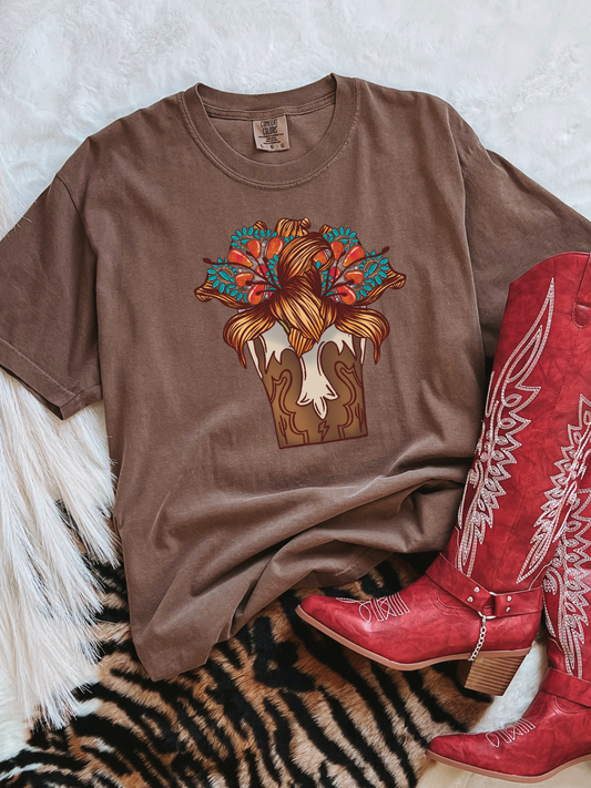 Boot Top Bouquet CC Graphic Tee