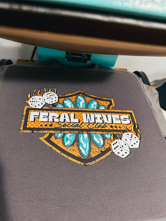 Feral Wives Social Club CC Graphic Tee
