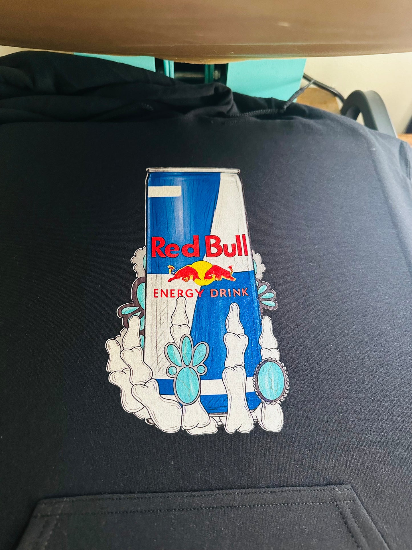 Turquoise Redbull HTV Transfer