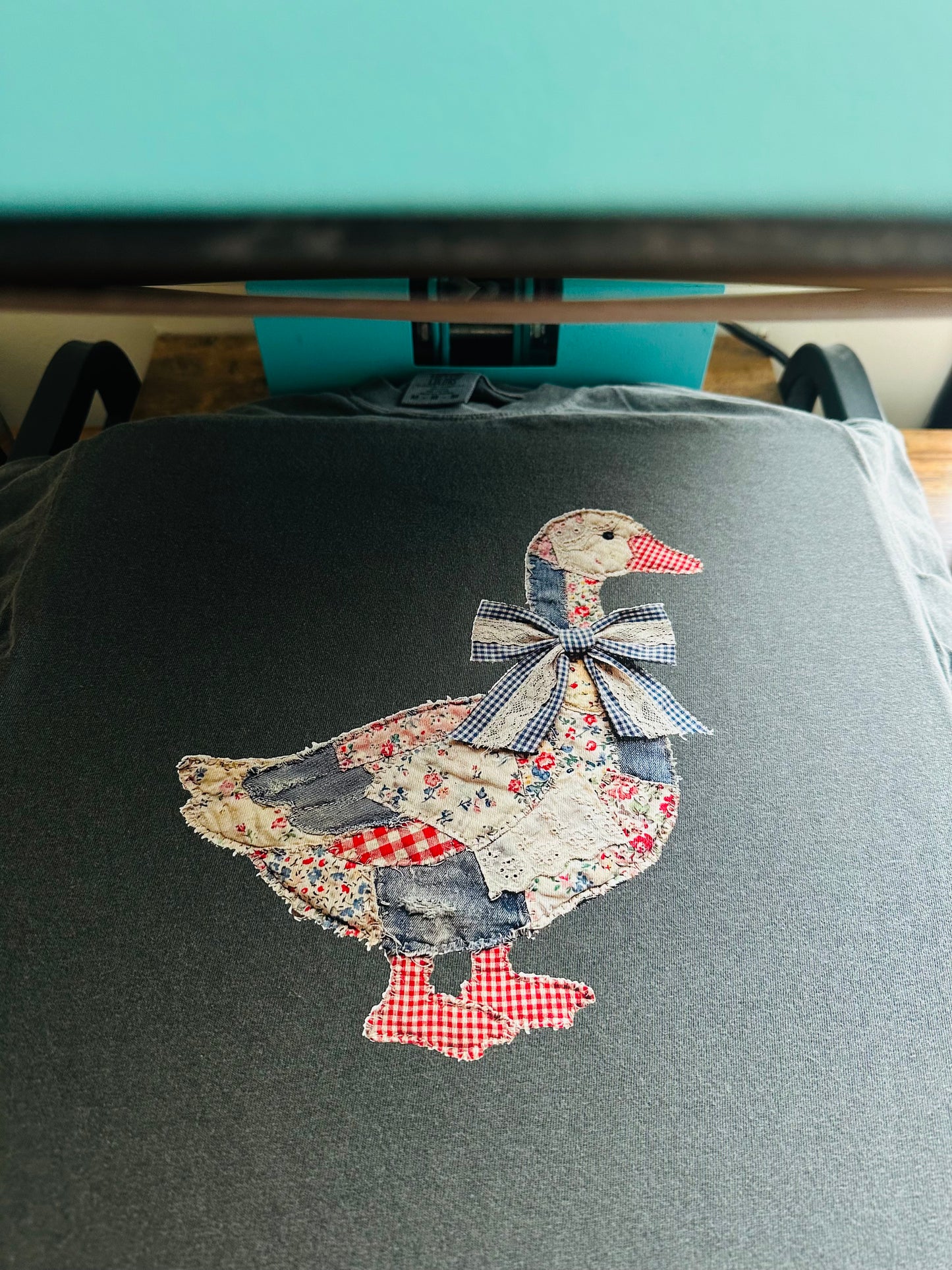 Duck Patchwork Style HTV Transfer