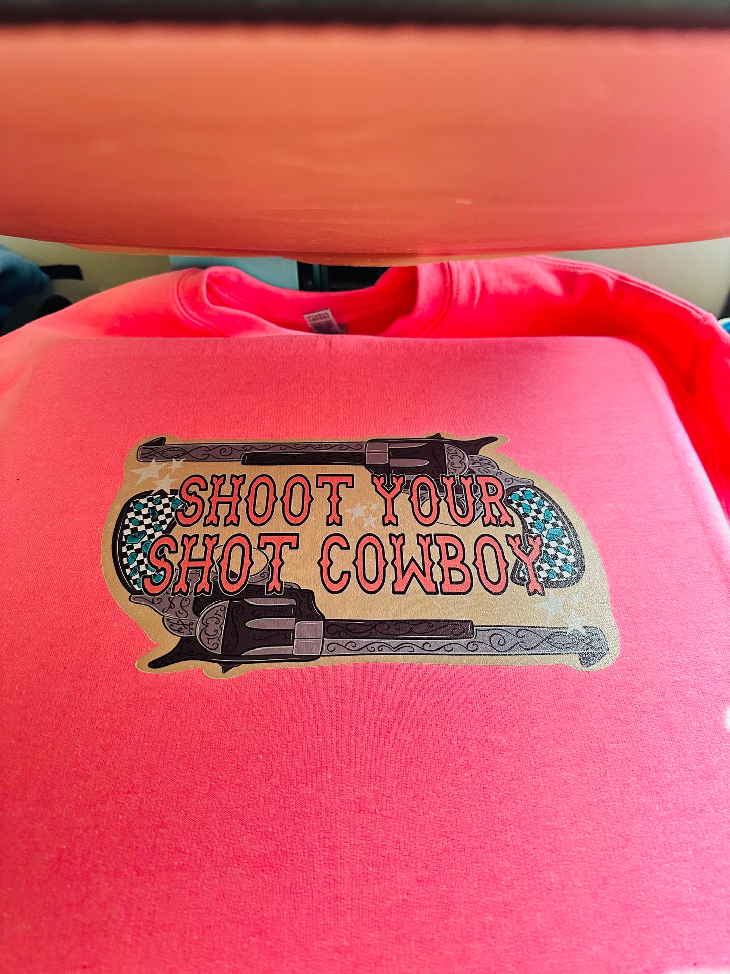 Shoot Your Shot Cowboy HTV Transfer