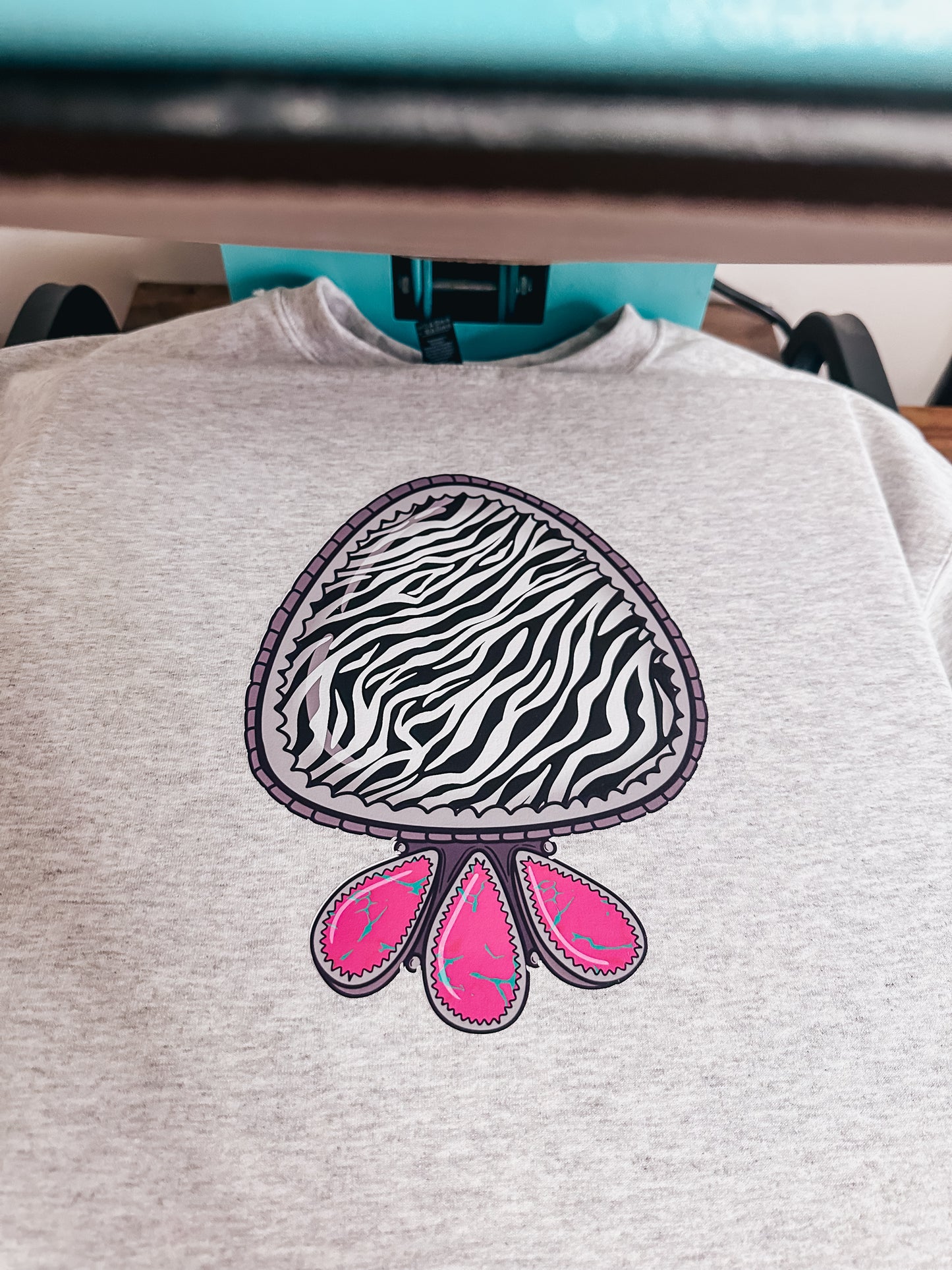 Pink Zebra Stone Sweatshirt