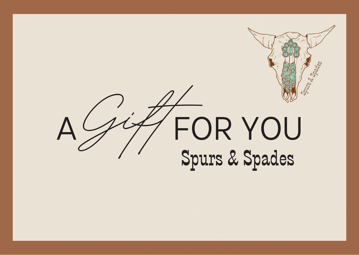 Spurs & Spades Gift Card