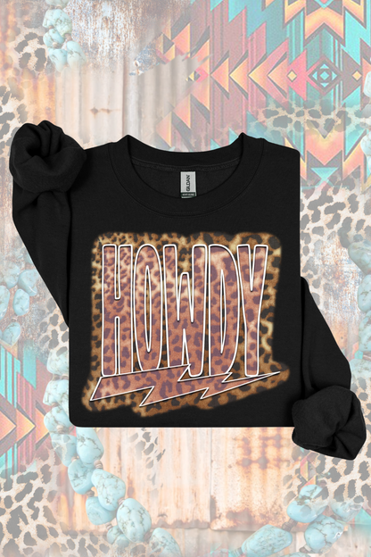Cheetah Howdy Sweatshirt