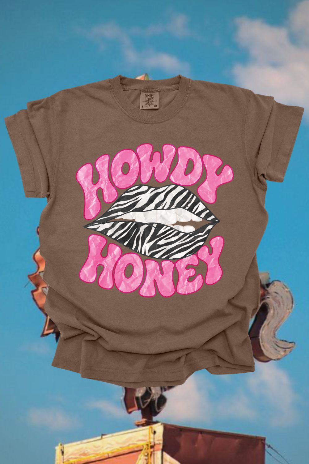 Howdy Honey Zebra Graphic Tee