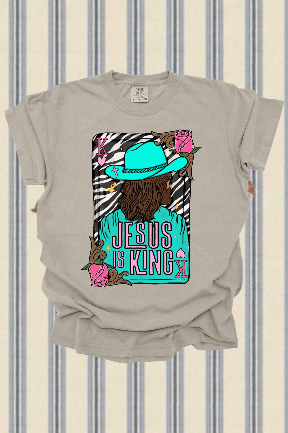King Of Kings Zebra Graphic Tee