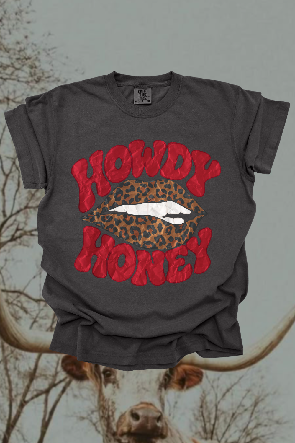 Howdy Honey Leopard Graphic Tee
