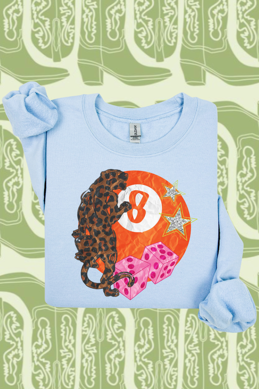 Cheetah 8Ball & Dice Sweatshirt