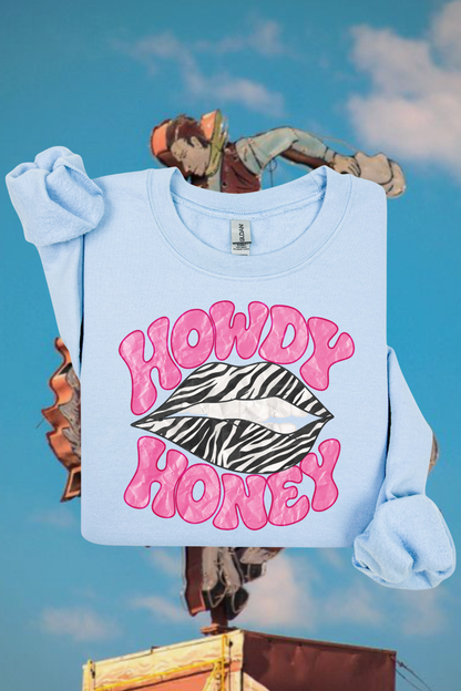 Howdy Honey Zebra Sweatshirt