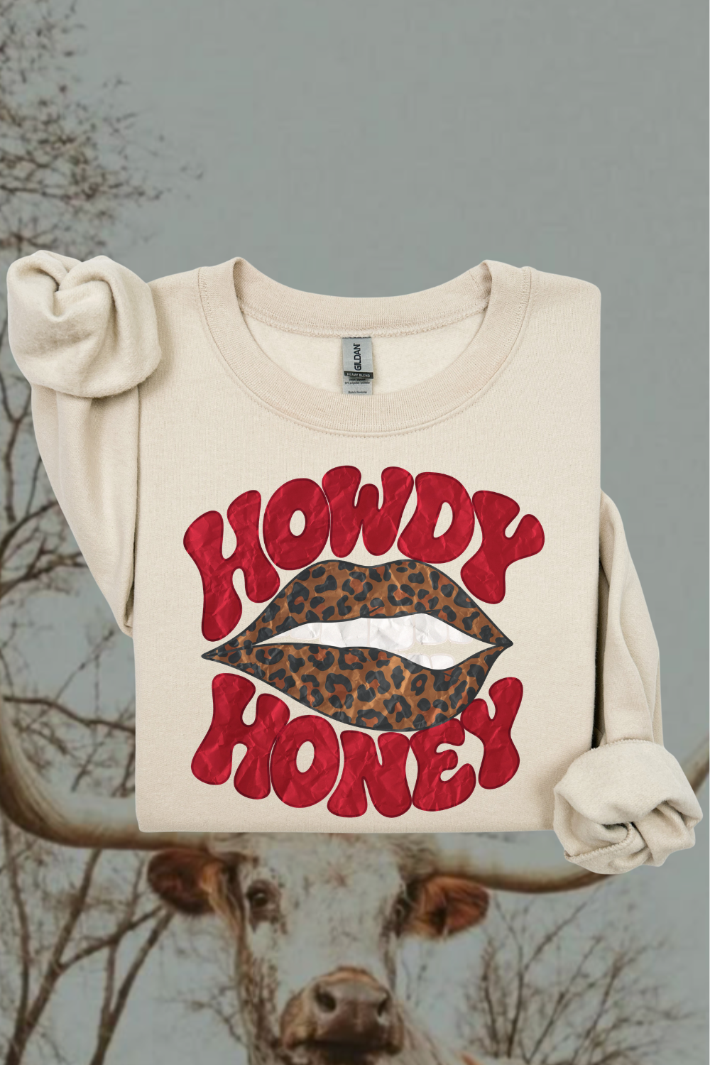 Howdy Honey Leopard Sweatshirt