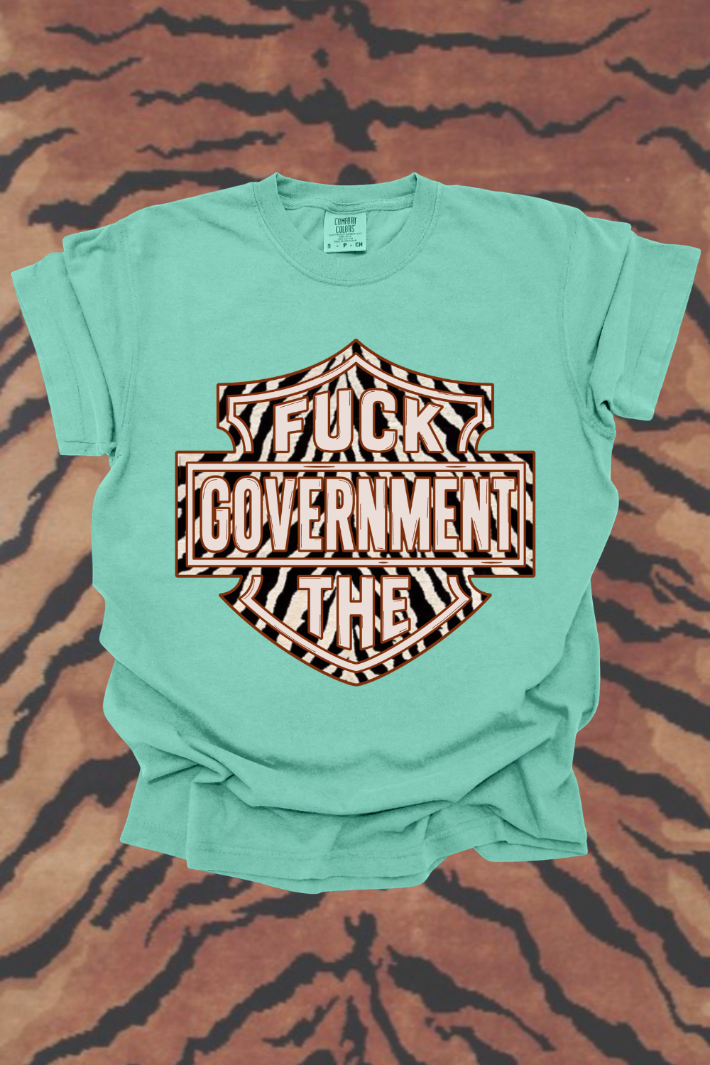 F*ck The Government Zebra Graphic Tee