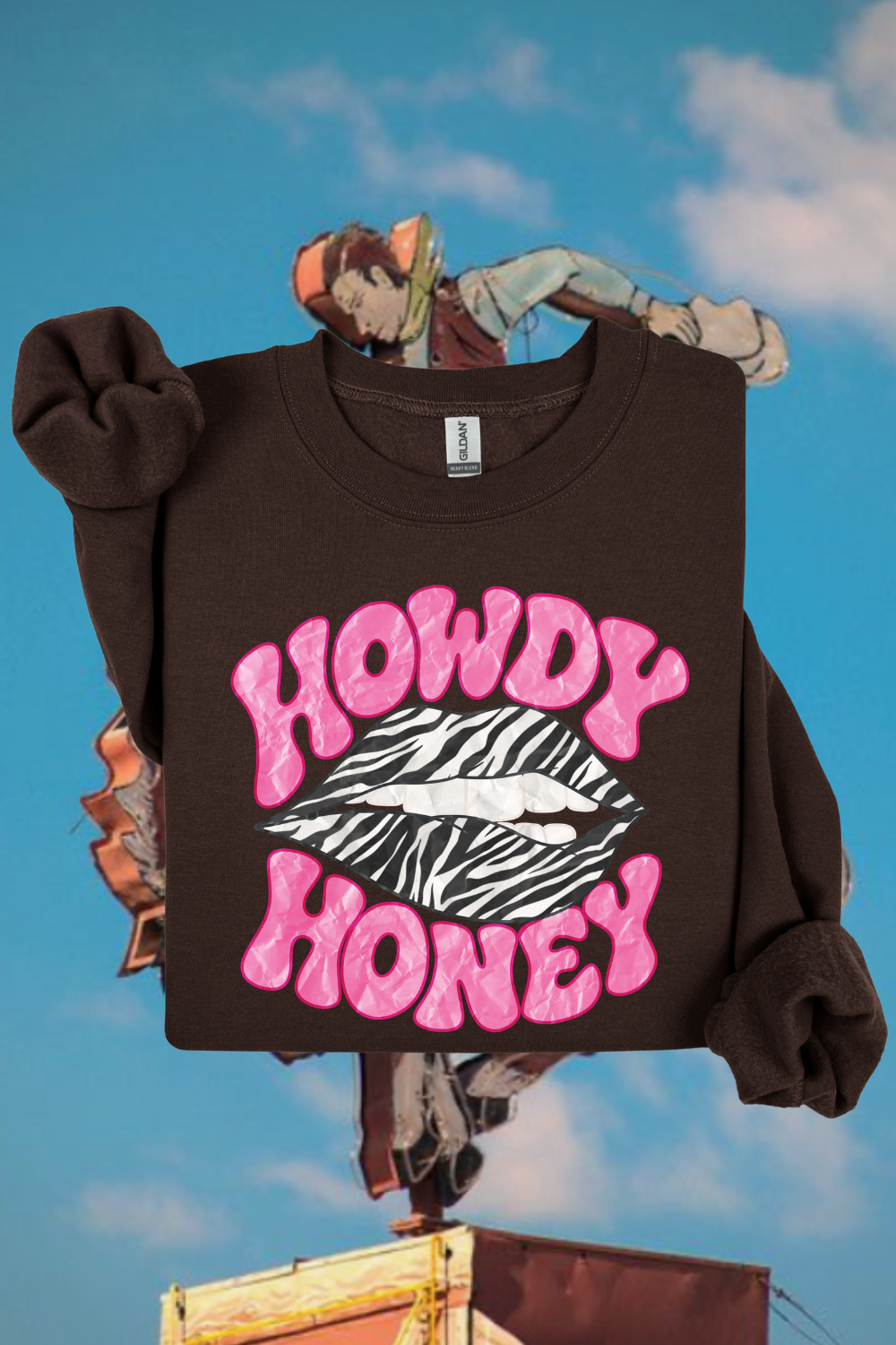 Howdy Honey Zebra Sweatshirt