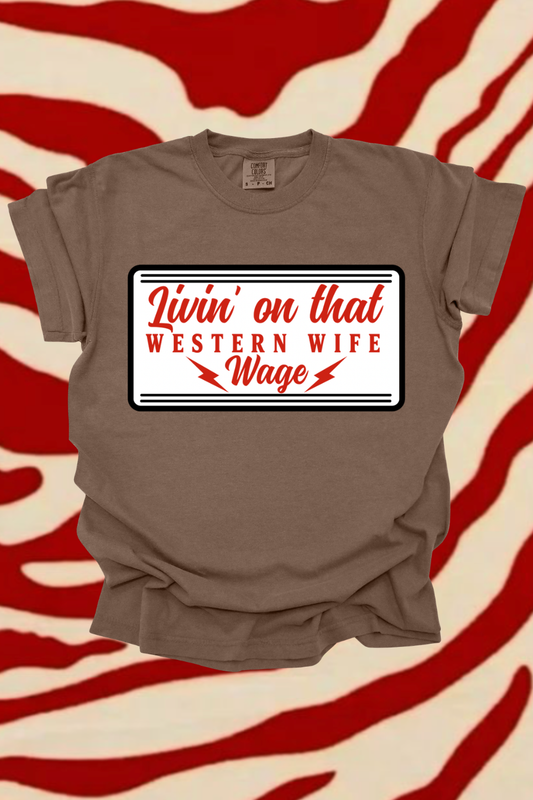 Western Wife Wage Graphic Tee