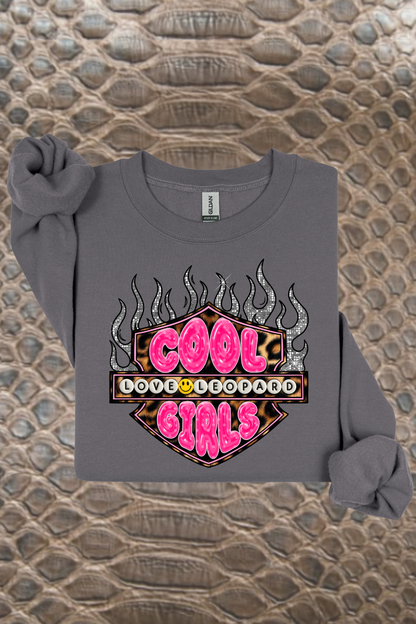 Cool Girls Love Leopard Sweatshirt