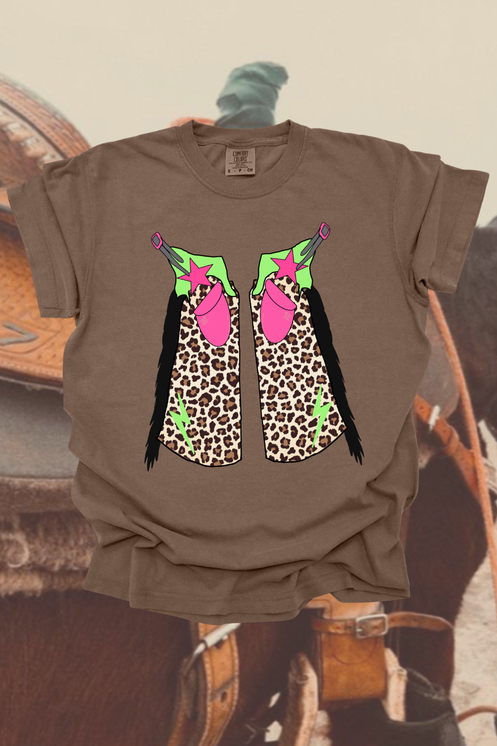 Neon Chaps Graphic Tee