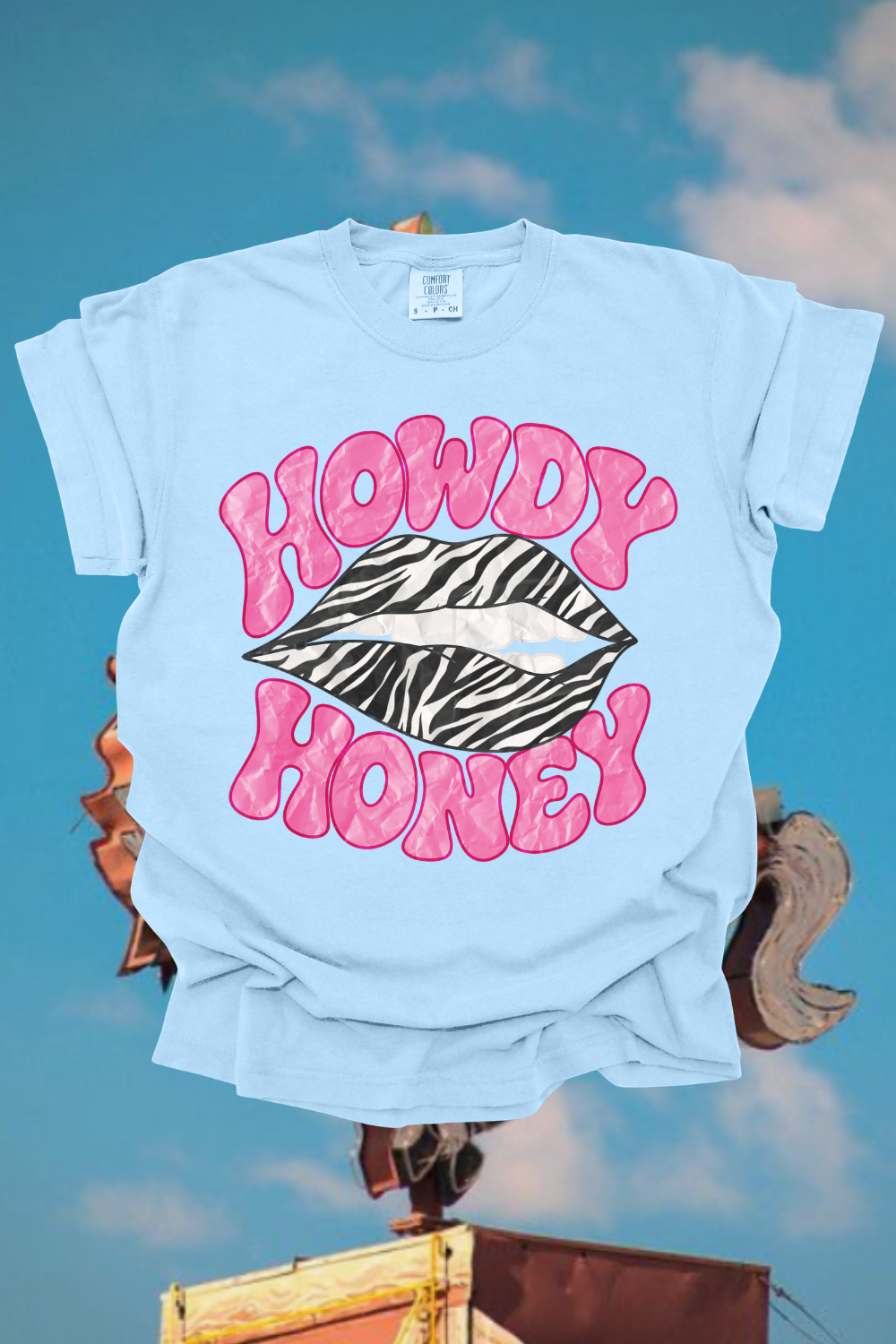 Howdy Honey Zebra Graphic Tee