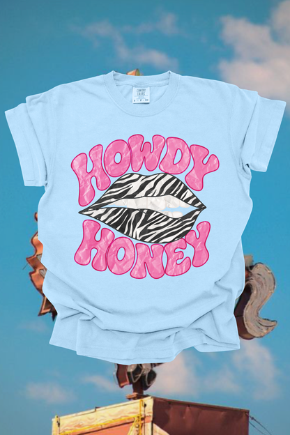 Howdy Honey Zebra Graphic Tee