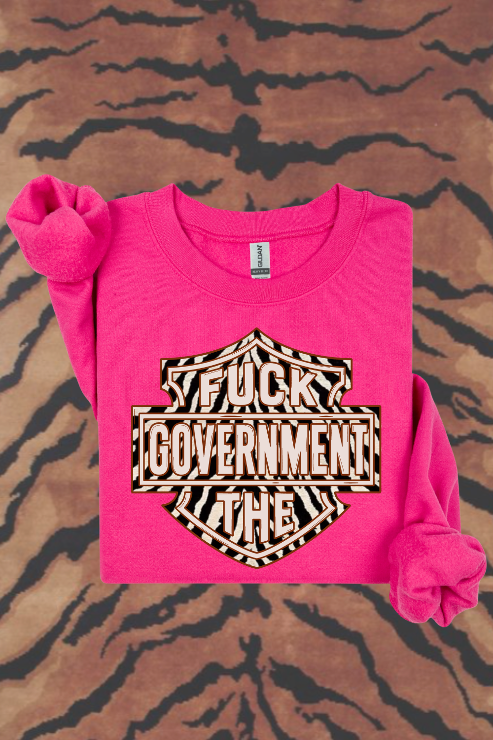 F*ck The Government Zebra Sweatshirt