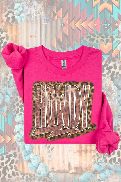 Cheetah Howdy Sweatshirt