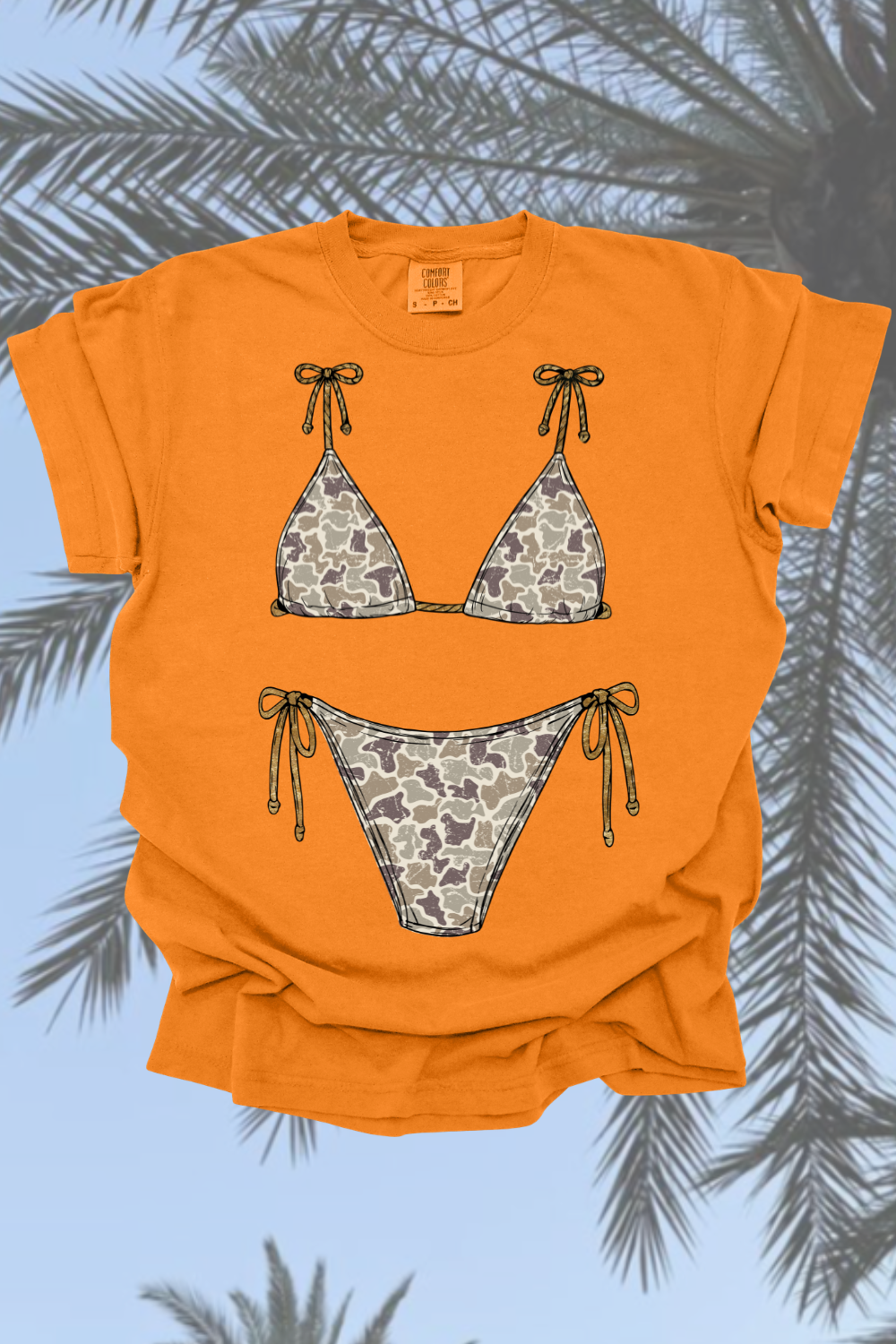 Camo Bikini Graphic Tee