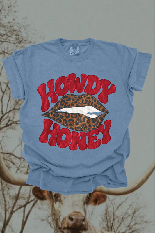 Howdy Honey Leopard Graphic Tee