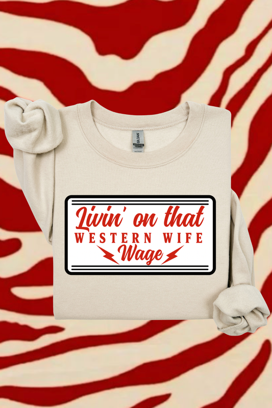 Western Wife Wage Sweatshirt