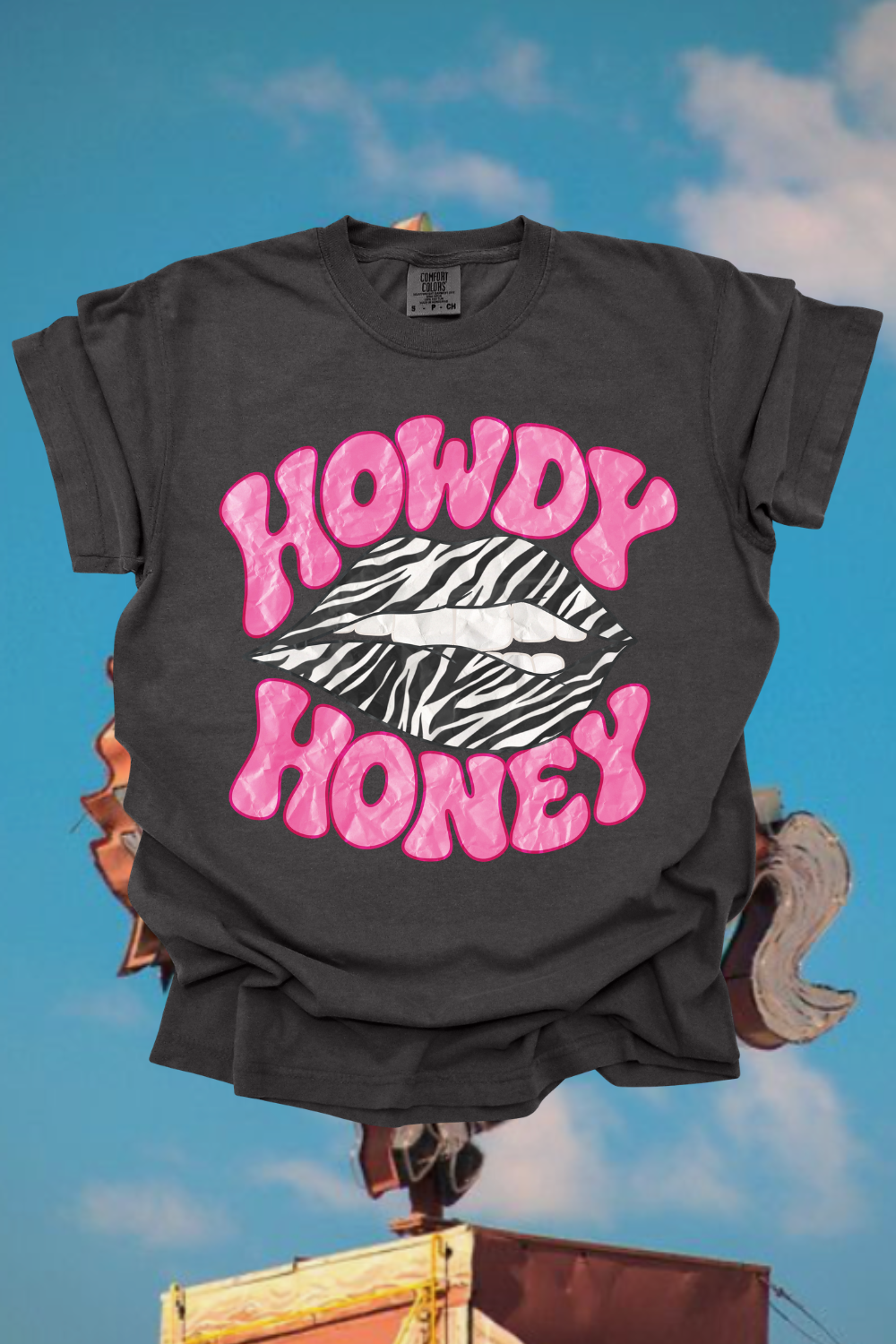 Howdy Honey Zebra Graphic Tee