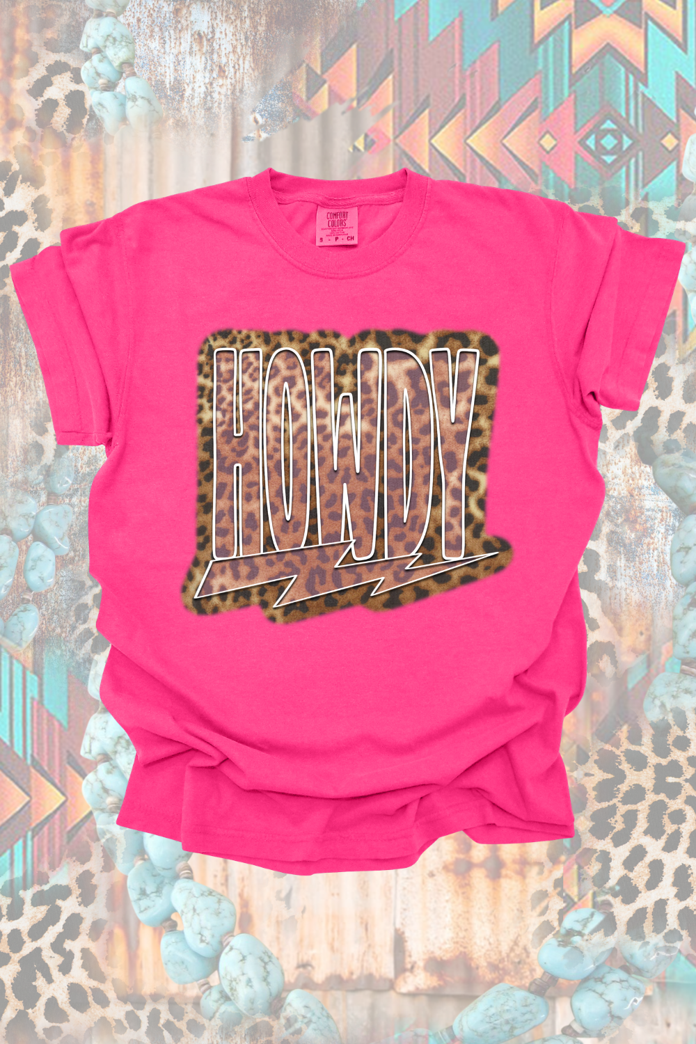 Cheetah Howdy Graphic Tee
