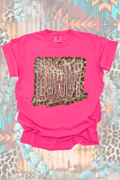 Cheetah Howdy Graphic Tee