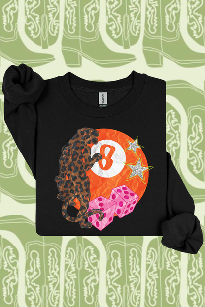 Cheetah 8Ball & Dice Sweatshirt