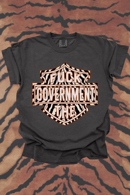 F*ck The Government Zebra Graphic Tee