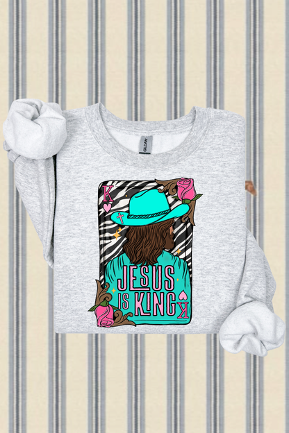 King Of Kings Zebra Sweatshirt