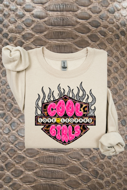 Cool Girls Love Leopard Sweatshirt