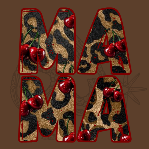 Leopard & Cherries Mama PNG