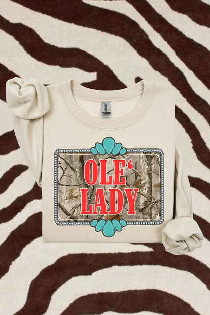 Ole' Lady Camo Sweatshirt