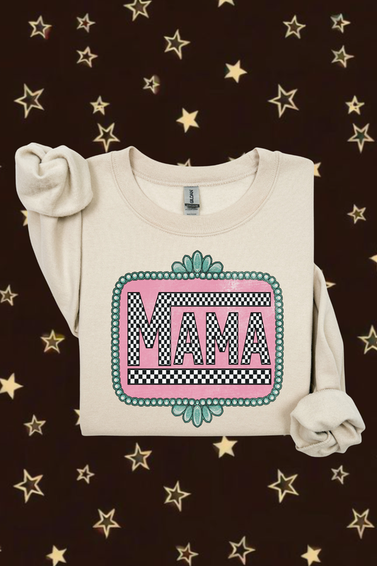 Checkered Mama Sweatshirt