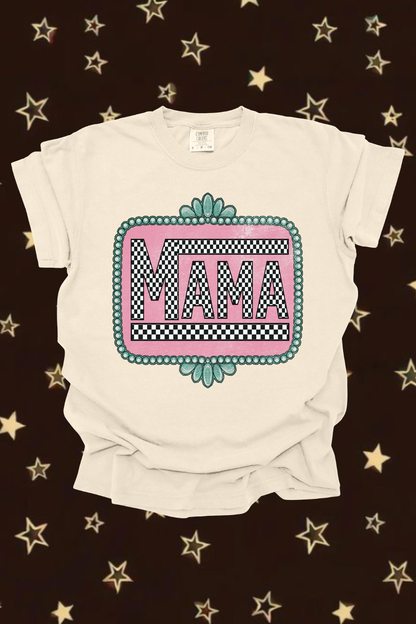 Checkered Mama Graphic Tee