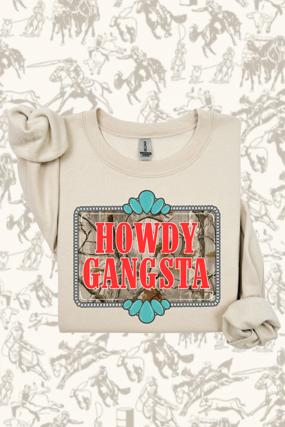 Howdy Gangsta Camo Sweatshirt