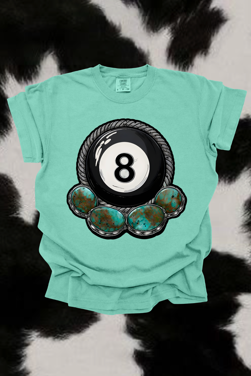 Turquoise 8Ball Graphic Tee