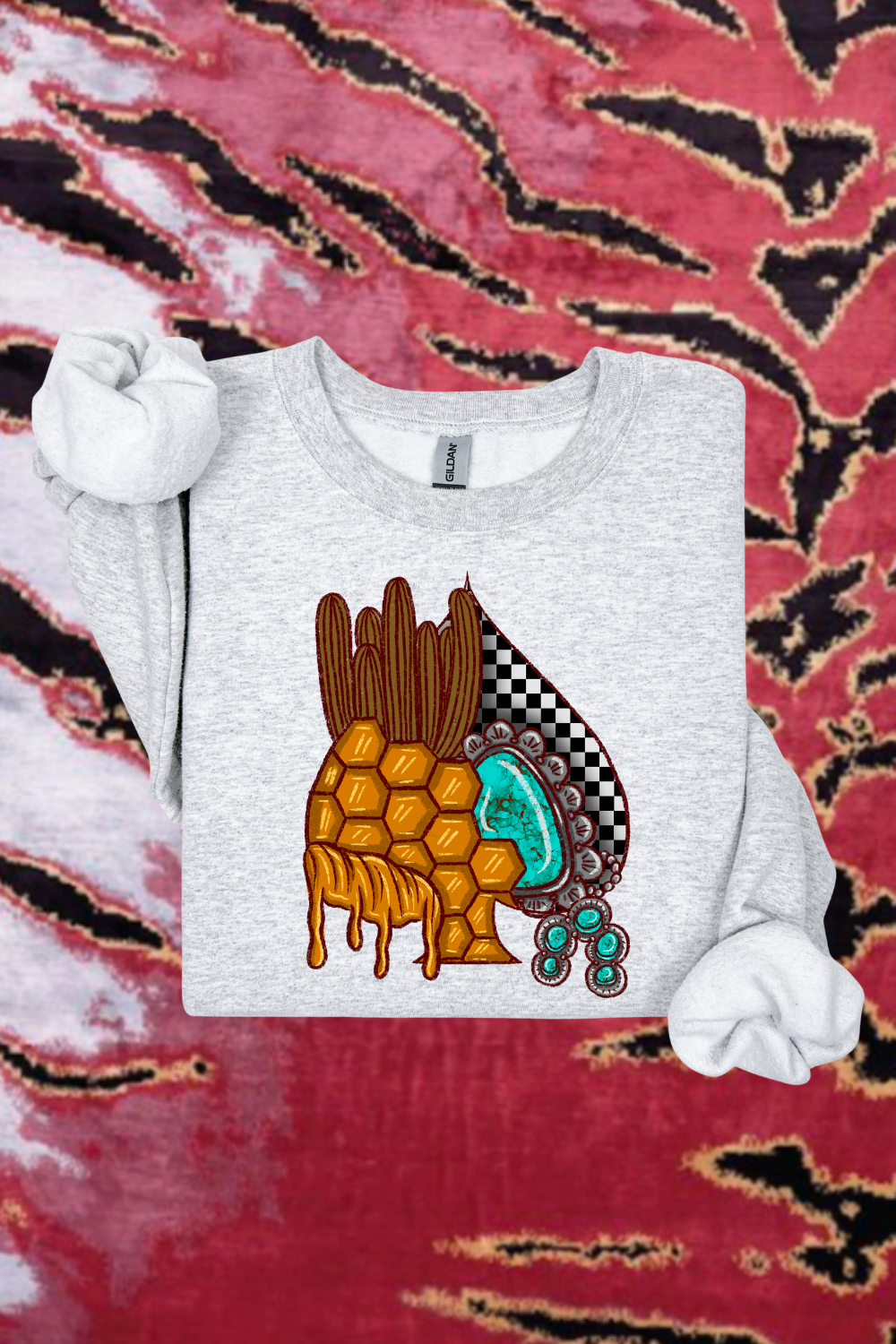 Checkered Honey Spade Sweatshirt