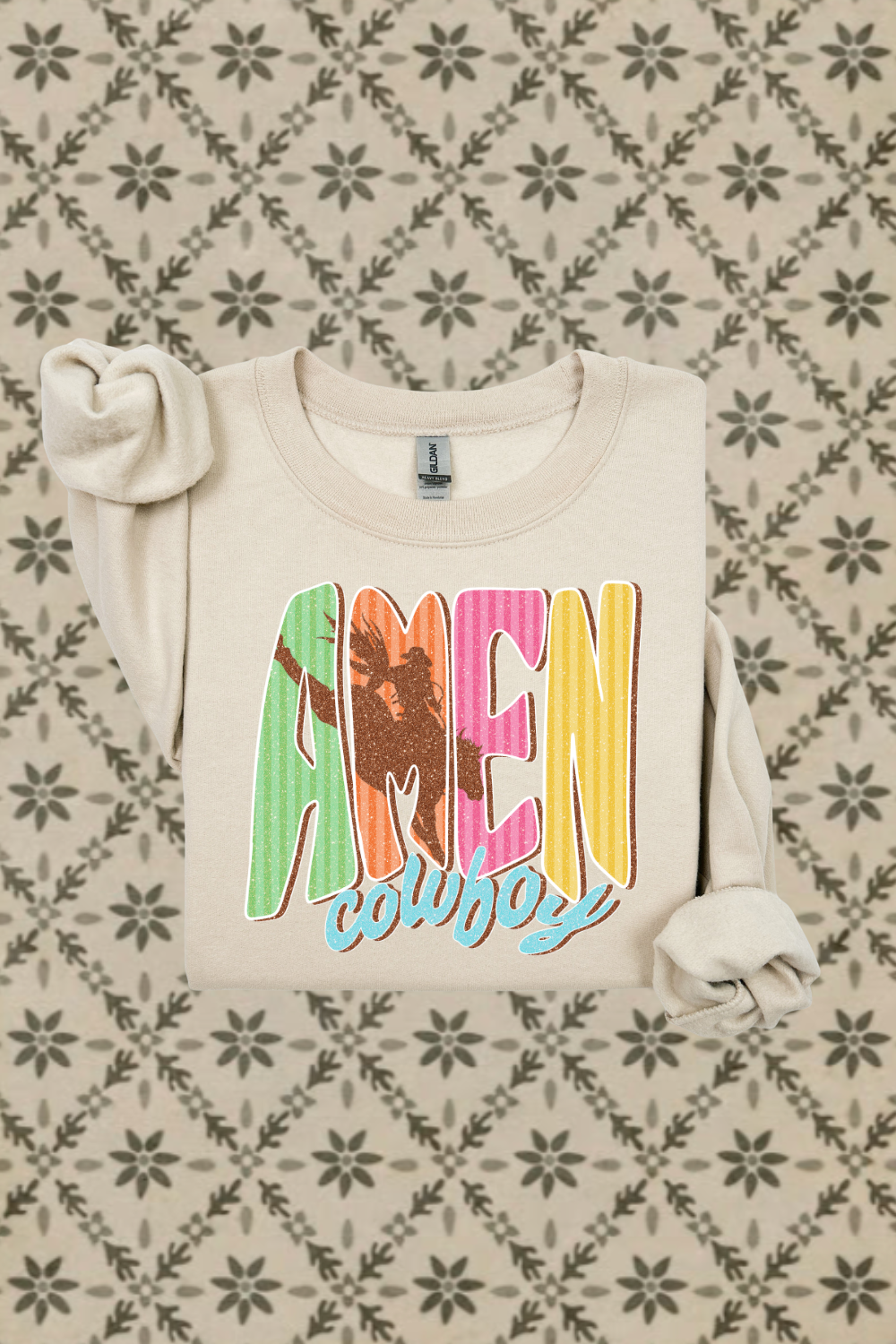 Neon Amen Cowboy Sweatshirt