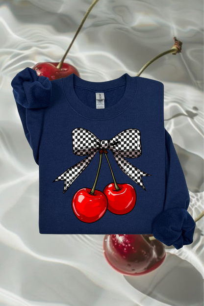 Checkered Cherries Sweatshirt