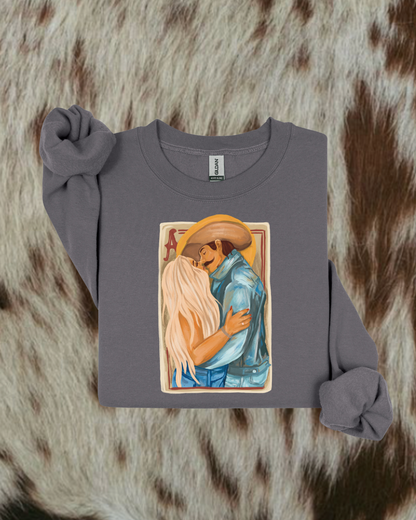 Cowboy Romance Crewneck Sweatshirt