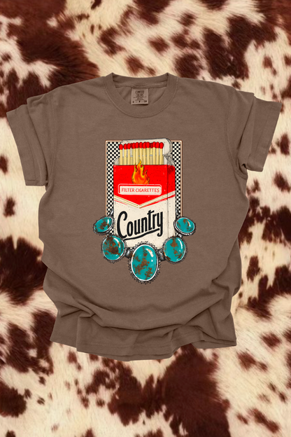 Turquoise Cigs Graphic Tee