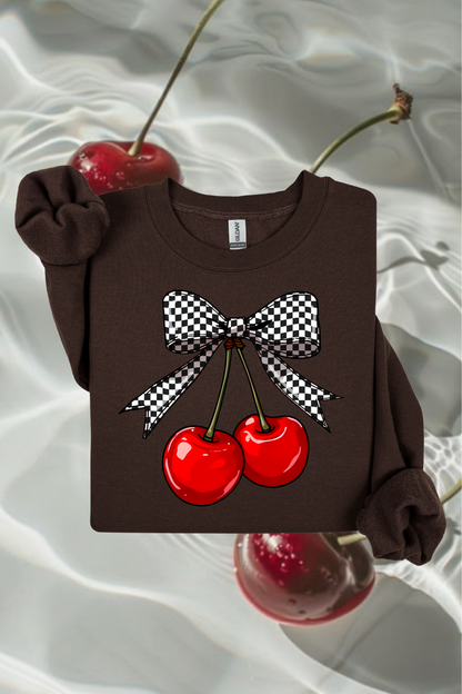 Checkered Cherries Sweatshirt