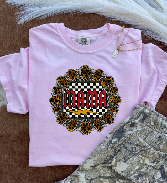 Mama x Leopard CC Graphic Tee
