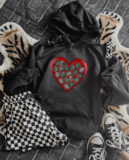 Turquoise Sweetheart Hoodie