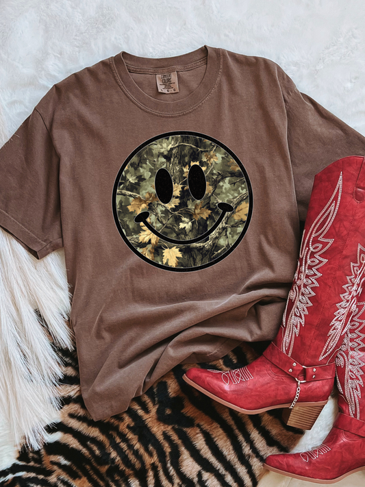 Camo Smiley CC Graphic Tee