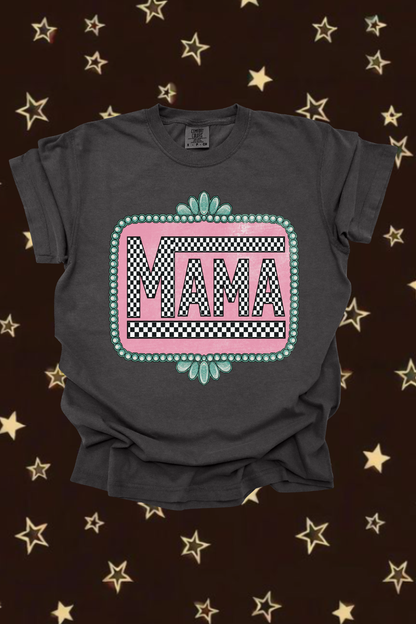 Checkered Mama Graphic Tee