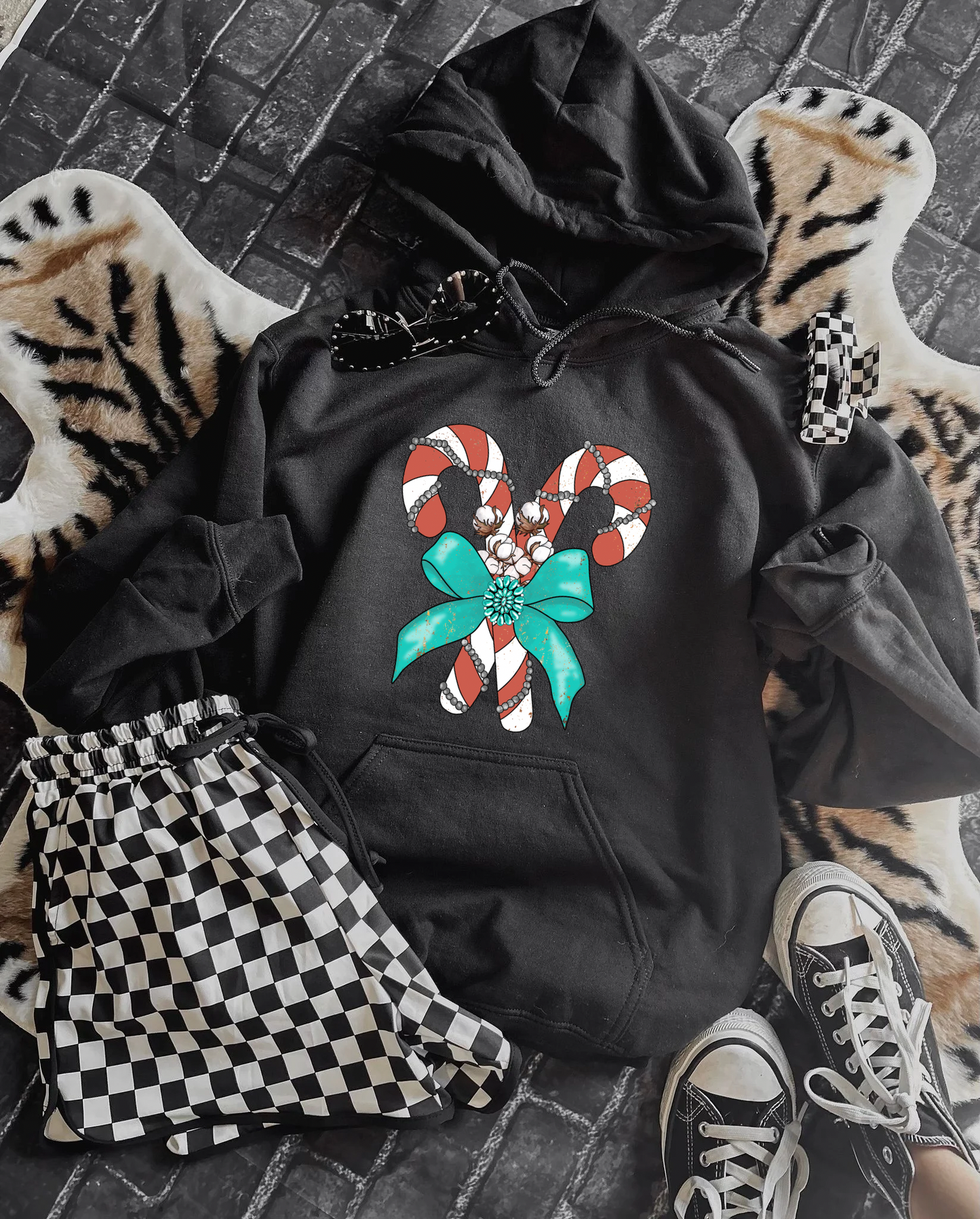 Western Candy Canes Hoodie